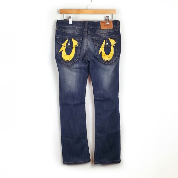 True Religion Painted Straight Jeans Size 28 - Picture 7 of 9